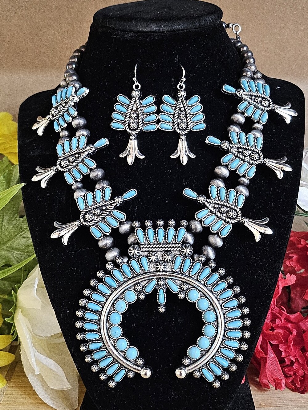 💥Hoseshoe Western Style Necklace & Earrings Set